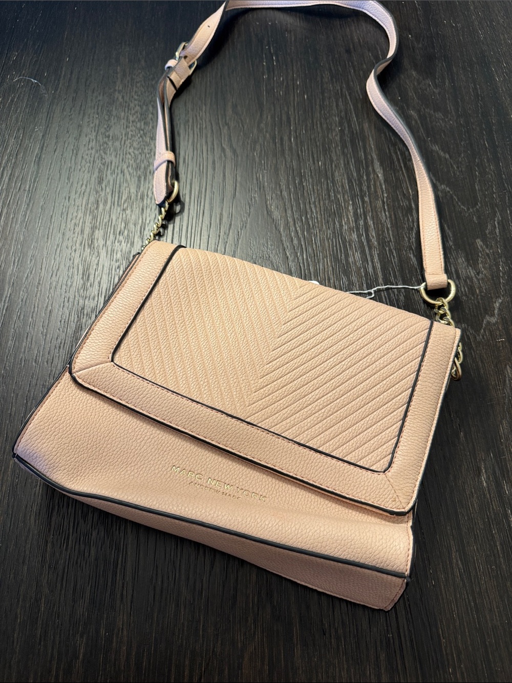 Marc New York Blush Pink Quilted Flap Crossbody